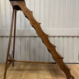 Late 19th century walnut library stepladder
