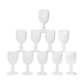 10 liquor glasses luminarc model lance, 1970 made in france