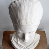 Plaster bust of a woman