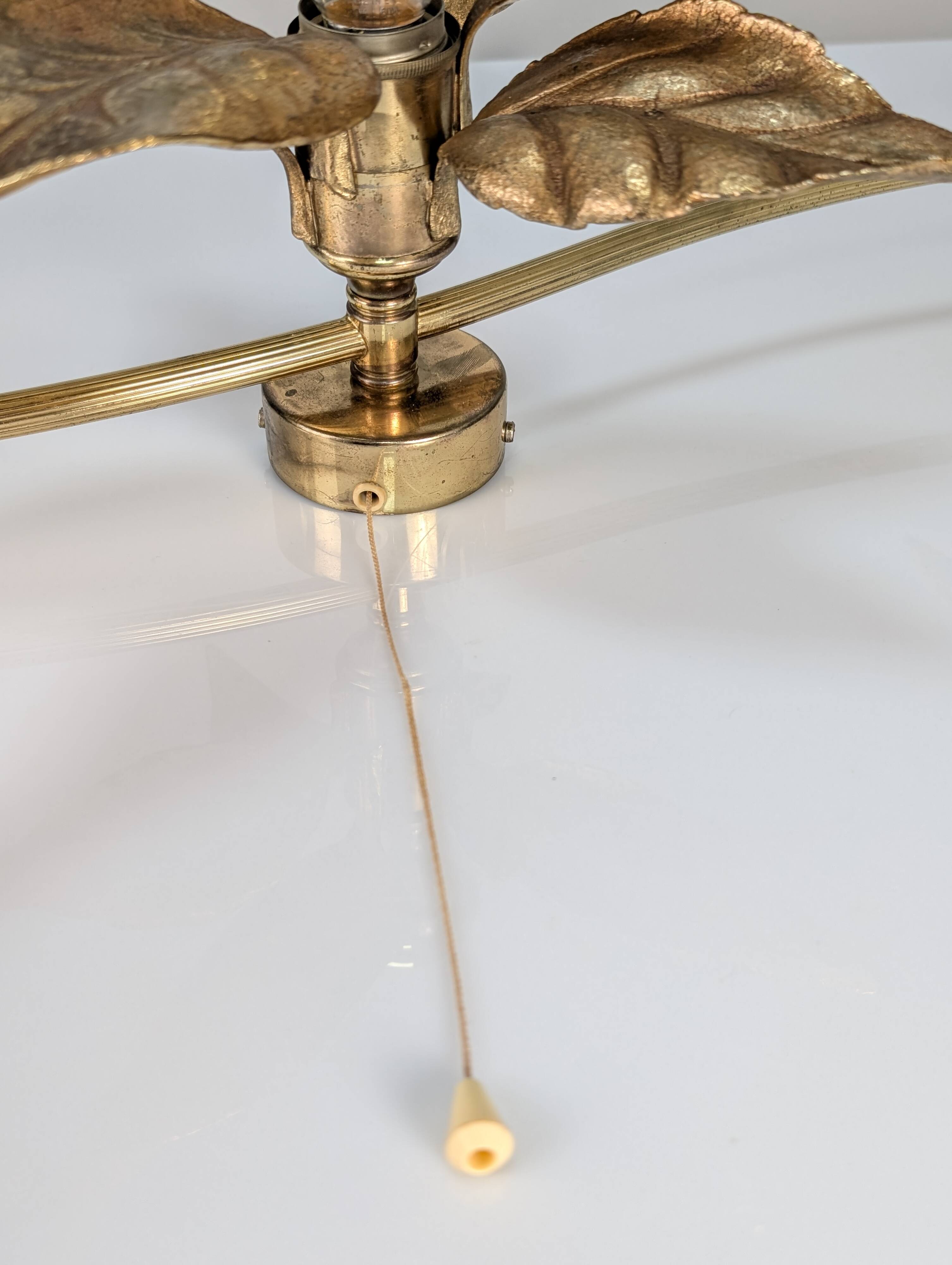 Wall lamp with three flowers by Willy Daro, Belgium, 1970s