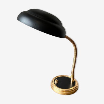 Flexible desk lamp "black & gold"