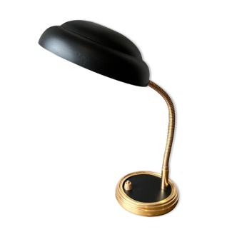 Flexible desk lamp "black & gold"
