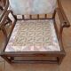 Salon rotin marron foncé