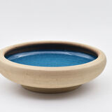 Coupe grès émaillée bleu