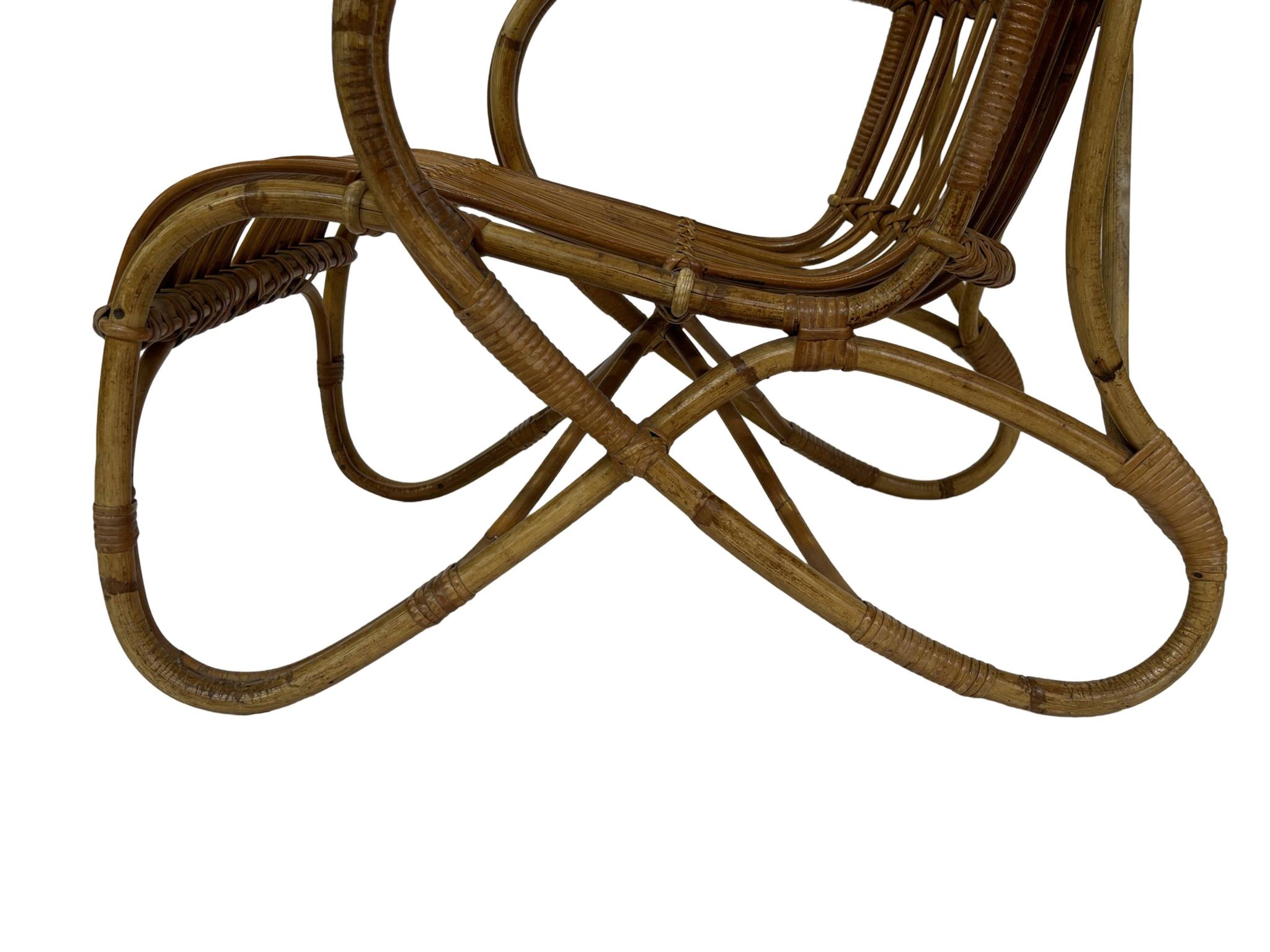 Set of two Belse 8 model Rattan chairs by Dirk van Sliedregt Rohe Noordwolde 1960