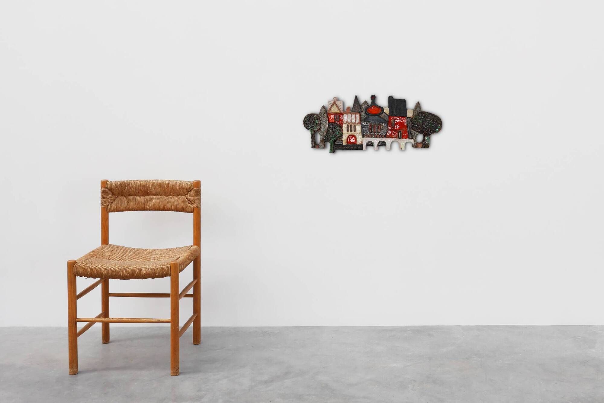 Ceramic wall plaquette by the Belgian Artist Elisabeth Vandeweghe for Ampho