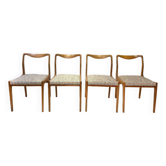 Série de 4 chaises vintage, 1960