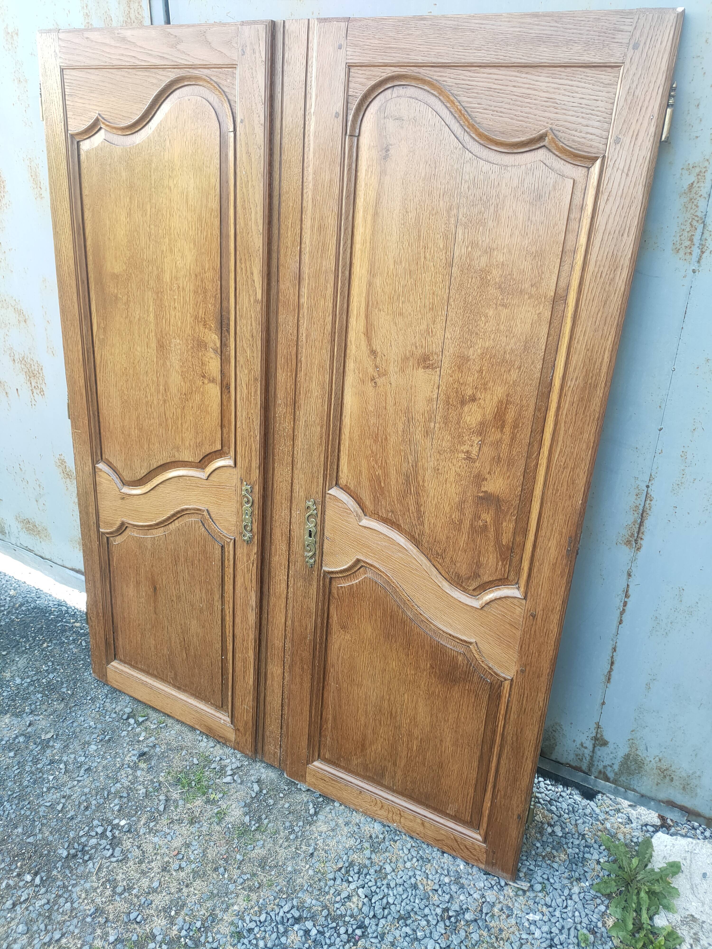pair of old oak doors