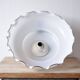 Large vintage pendant light in Massive white opaline - up and down system