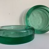 Pair of ashtrays or empty round glass pockets