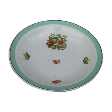 Fenal Badonviller hollow earthenware dish vegetable garden diam 29 cm