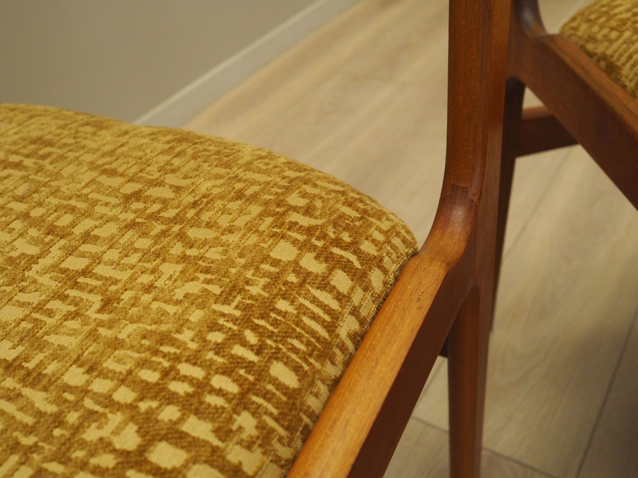 Set of six teak chairs, Danish design, 1970s, production: Denmark