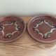 Flat terracotta plates