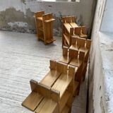 4 solid elm shelves Maison Regain