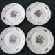 Set of 4 dessert plates Orchies Moulin des Loups Floréal model