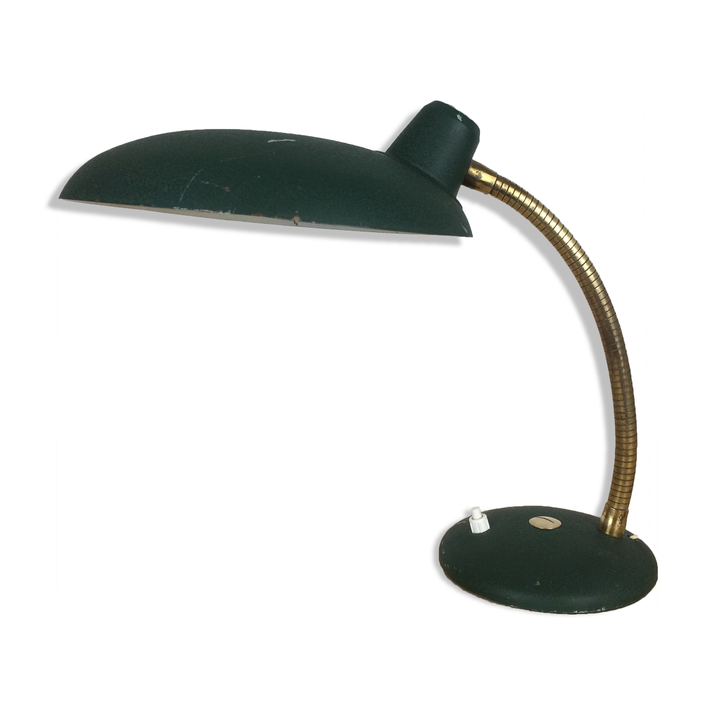 40s green flexible desk lamp