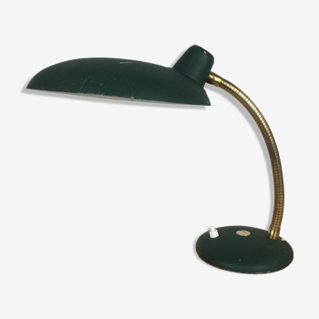 Lampe de bureau flexible verte des années 40
