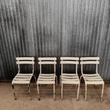 Set of 4 vintage Tolix bistro chairs