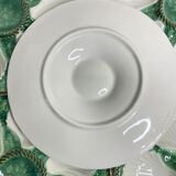 Assiettes à huîtres en barbotine
