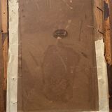 Watercolor painting "Path in the woods" signed + frame early twentieth century