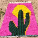 Handwoven Moroccan pure wool rug, size 150 x 250 cm