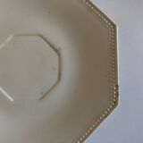 Set of 4 octagonal pearl plates Creil & Montereau 19th