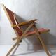 Fauteuil pliant années 50 style transat chilienne