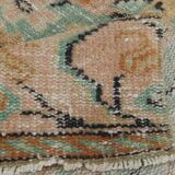 3x10 Light Green & Cream Antique Vintage Runner Rug, 80x296Cm