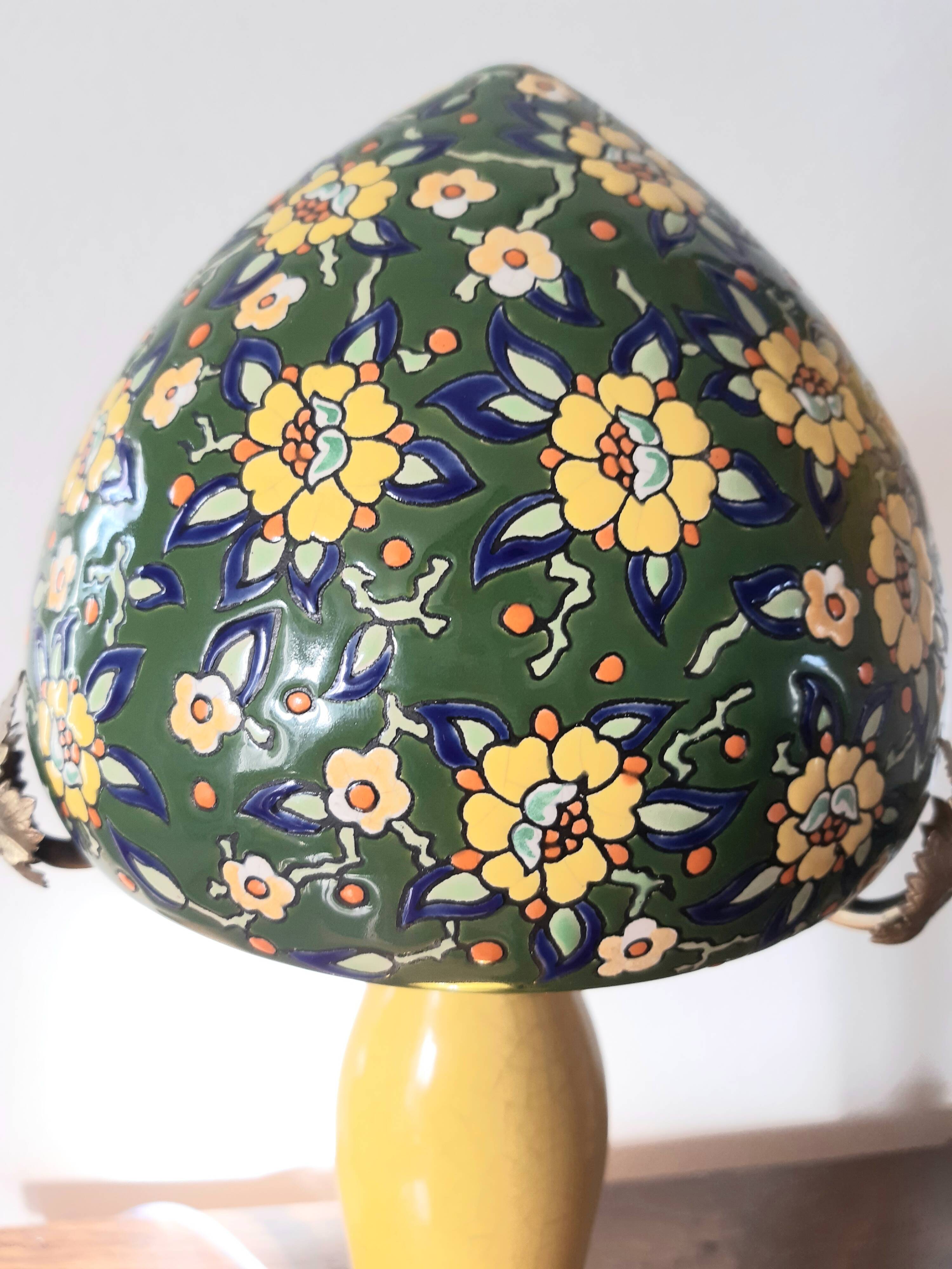 lampe émaux de Longwy
