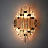 Venini wall lamp, cut crystals, Italy, 1970
