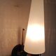 Brass and glass wall lights - 50s/60s