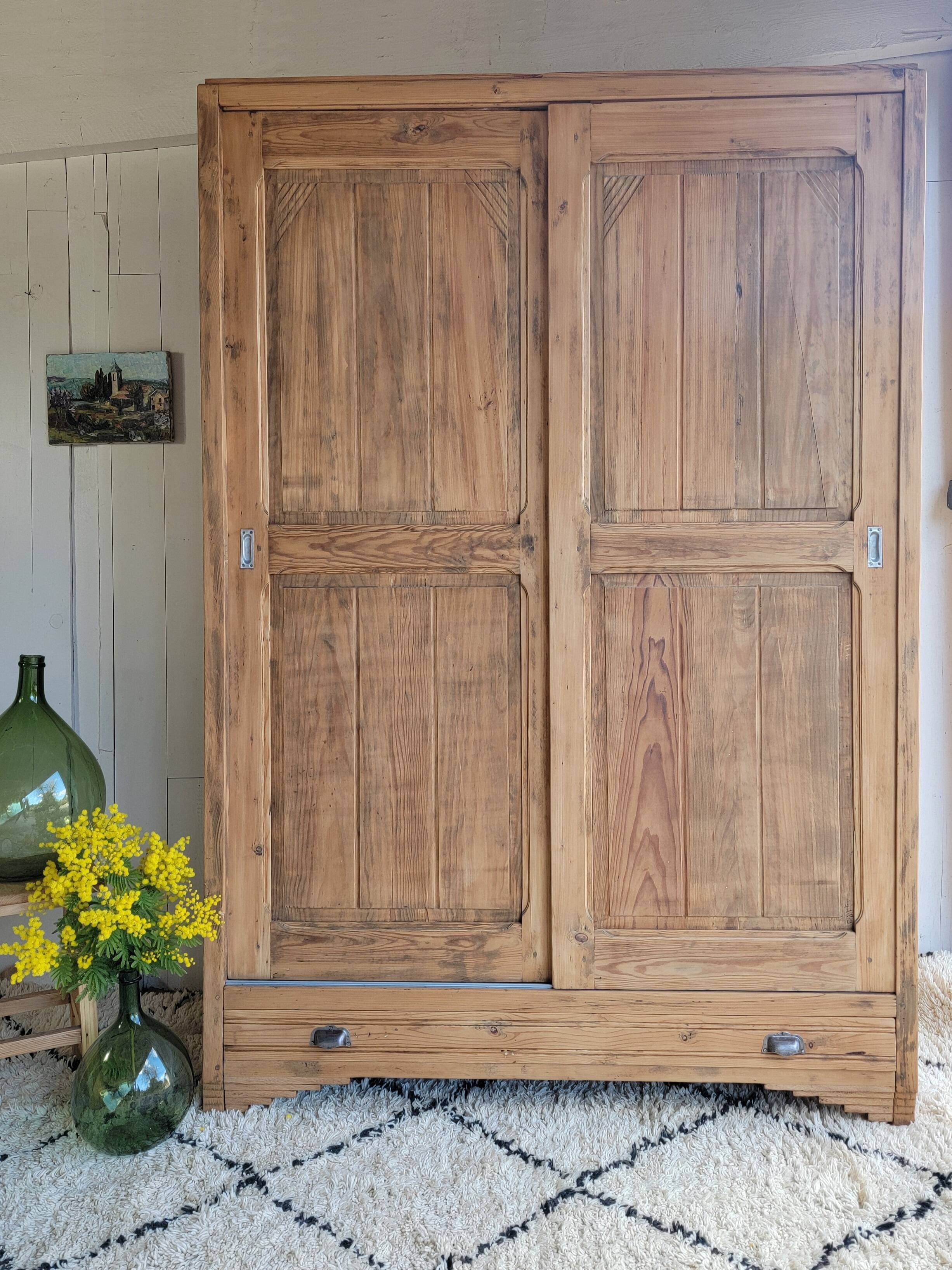 Renovated retro wardrobe