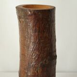 Vase primitif bois vintage