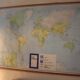 Old school map of the world 1977 wall decoration