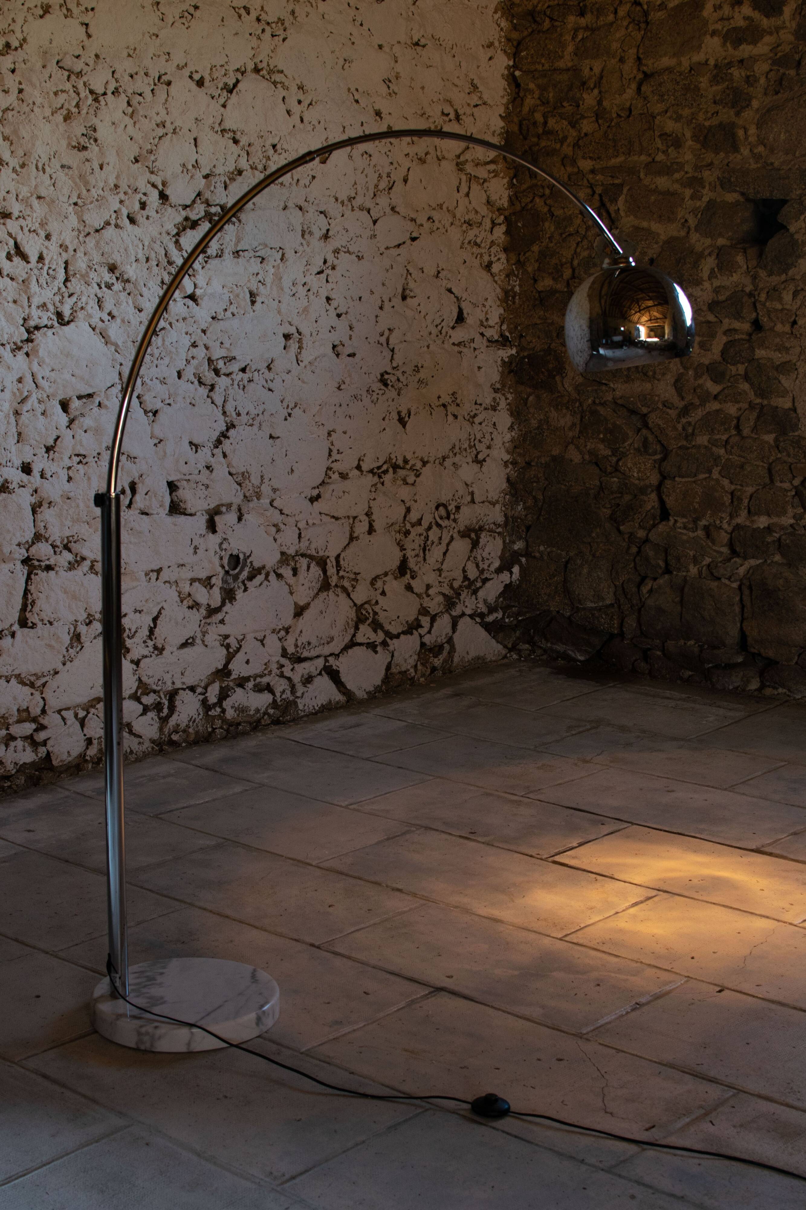 Vintage arc floor lamp, 1970s