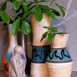 W vase duo.  Germay 50s