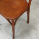 Set of 6 mismatched blond wood bistro chairs