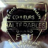 Pair of decorative plates: "Rally" & "Bal at the Opera".