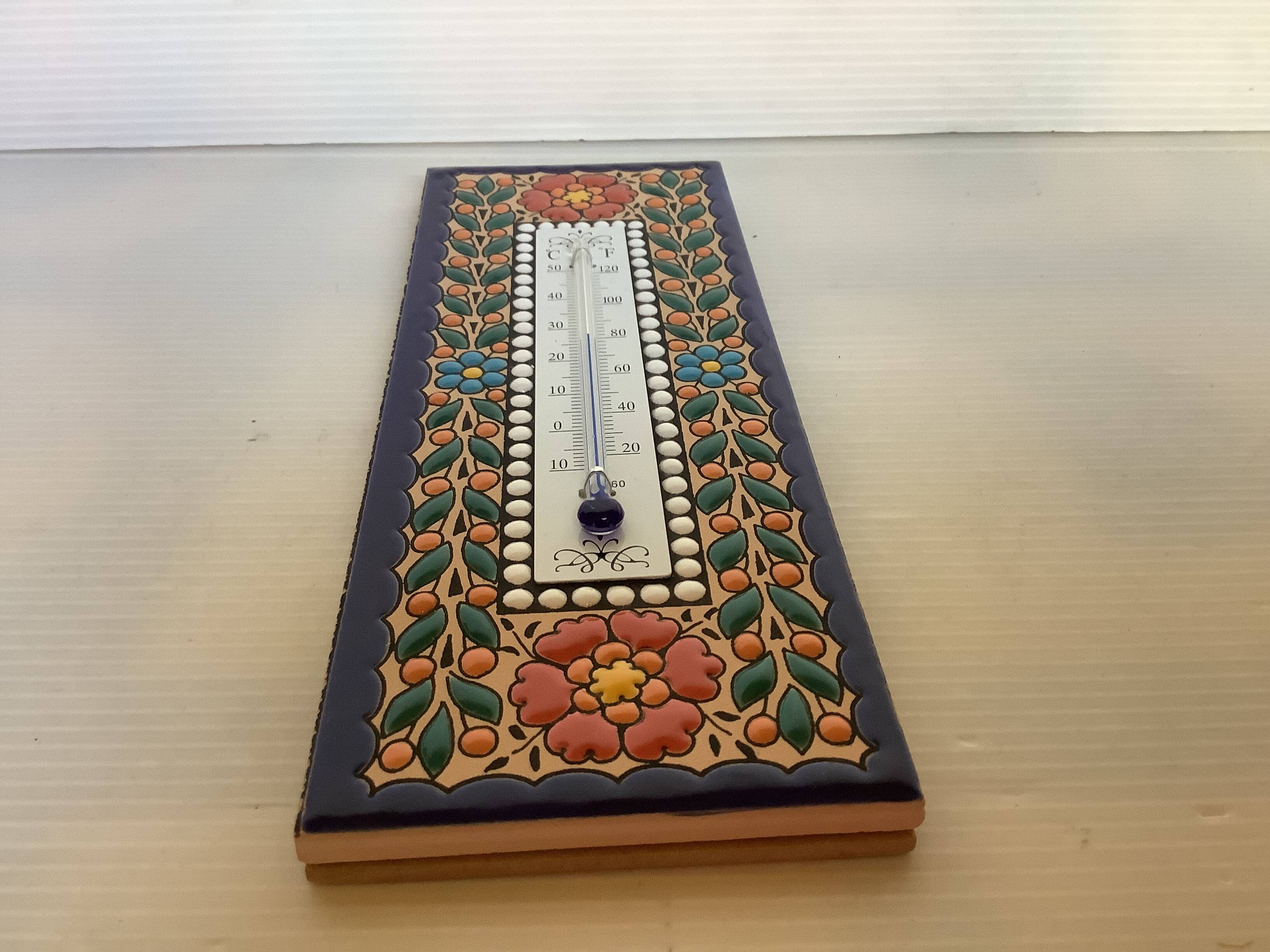 Cloisonne enamel thermometer