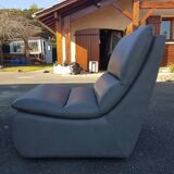 Leather easy chairs