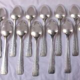 Spoons Ercuis silver metal covered service hallmark art deco