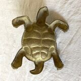 Brass turtle ashtray