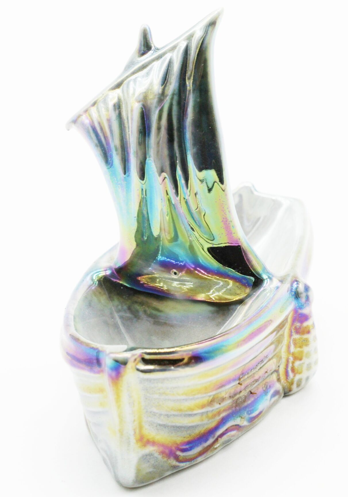 Former salt shaker porcelain boat