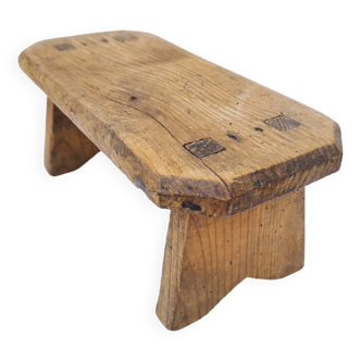 Marche pied vintage en bois