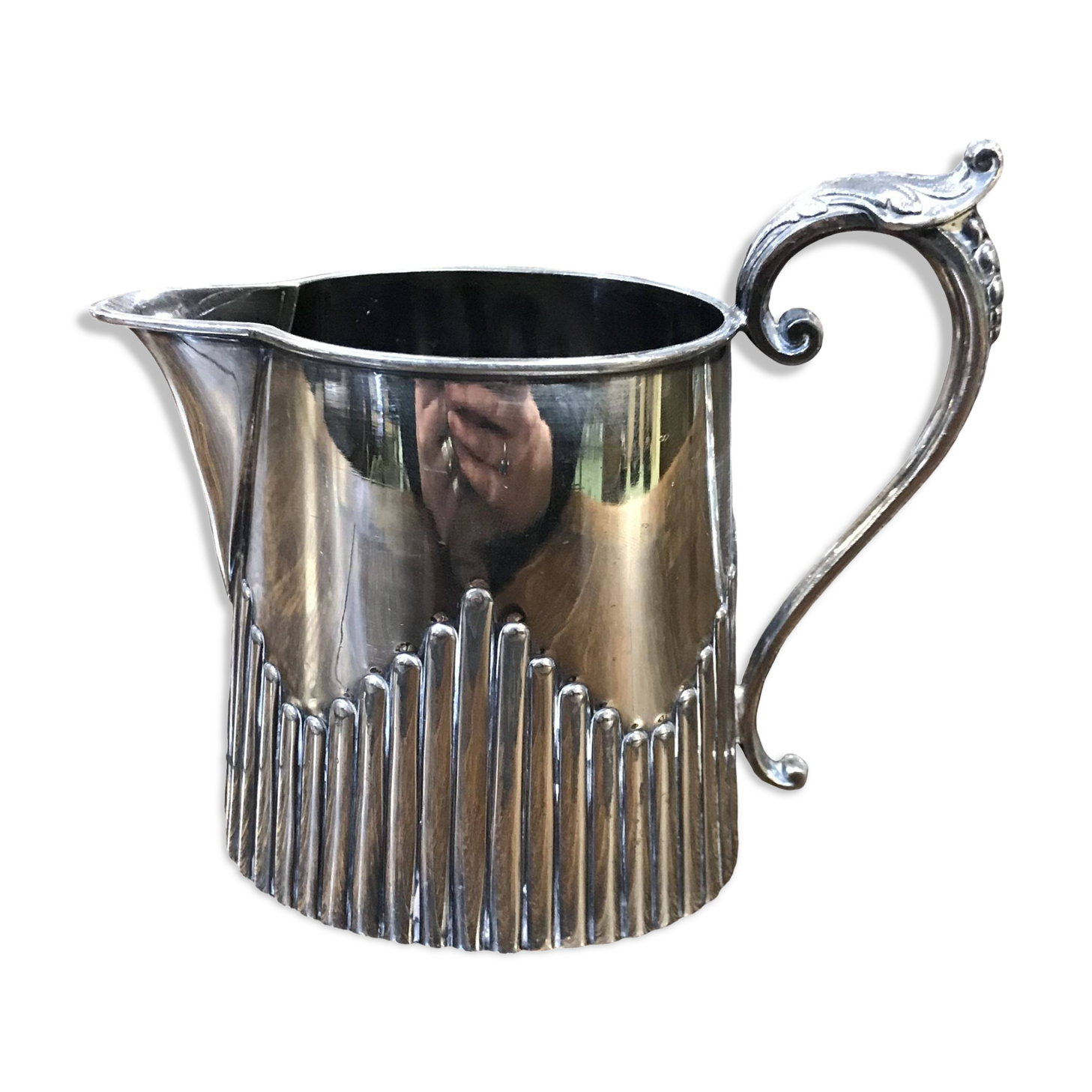 English silver plated milk jug