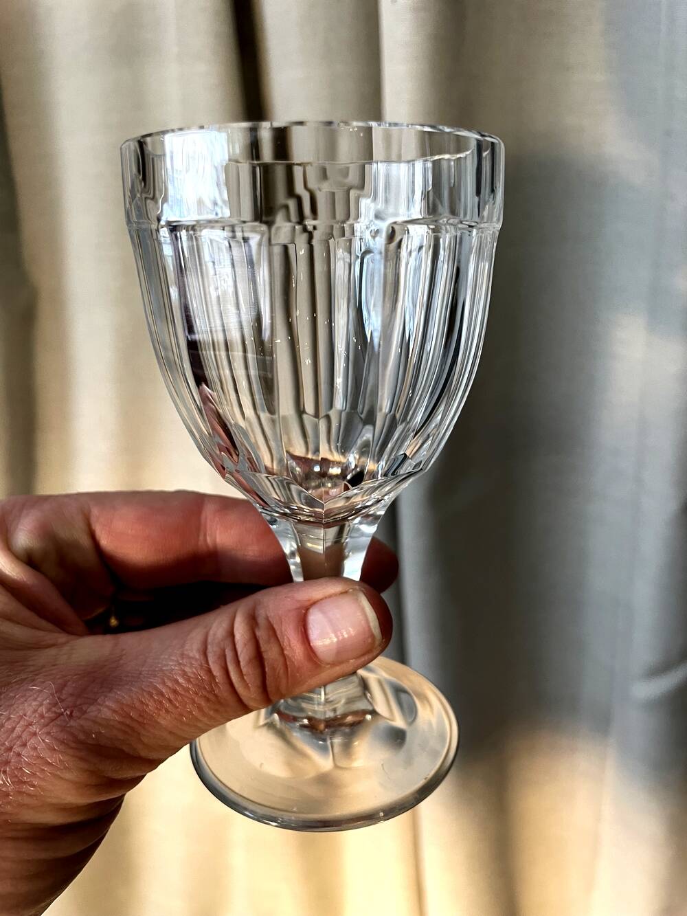 Set of 10 nancy crystal port glasses 1920s 1930s