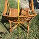 Vintage colonial lounge chair in rattan, pre-1950s.
