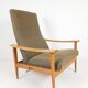 Fauteuil Danois Vintage Ajustable | fauteuil relax vert