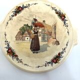 Plat rond gateau avec anse Sarreguemines Obernai