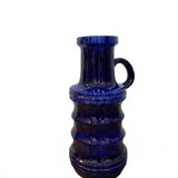 Grand vase par West Germany bleu profond